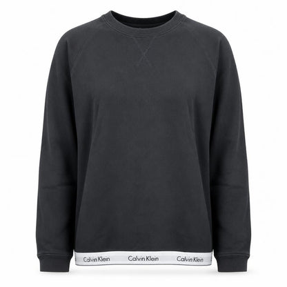 Womens UK Size M Calvin Klein Black Pullover Sweatshirt