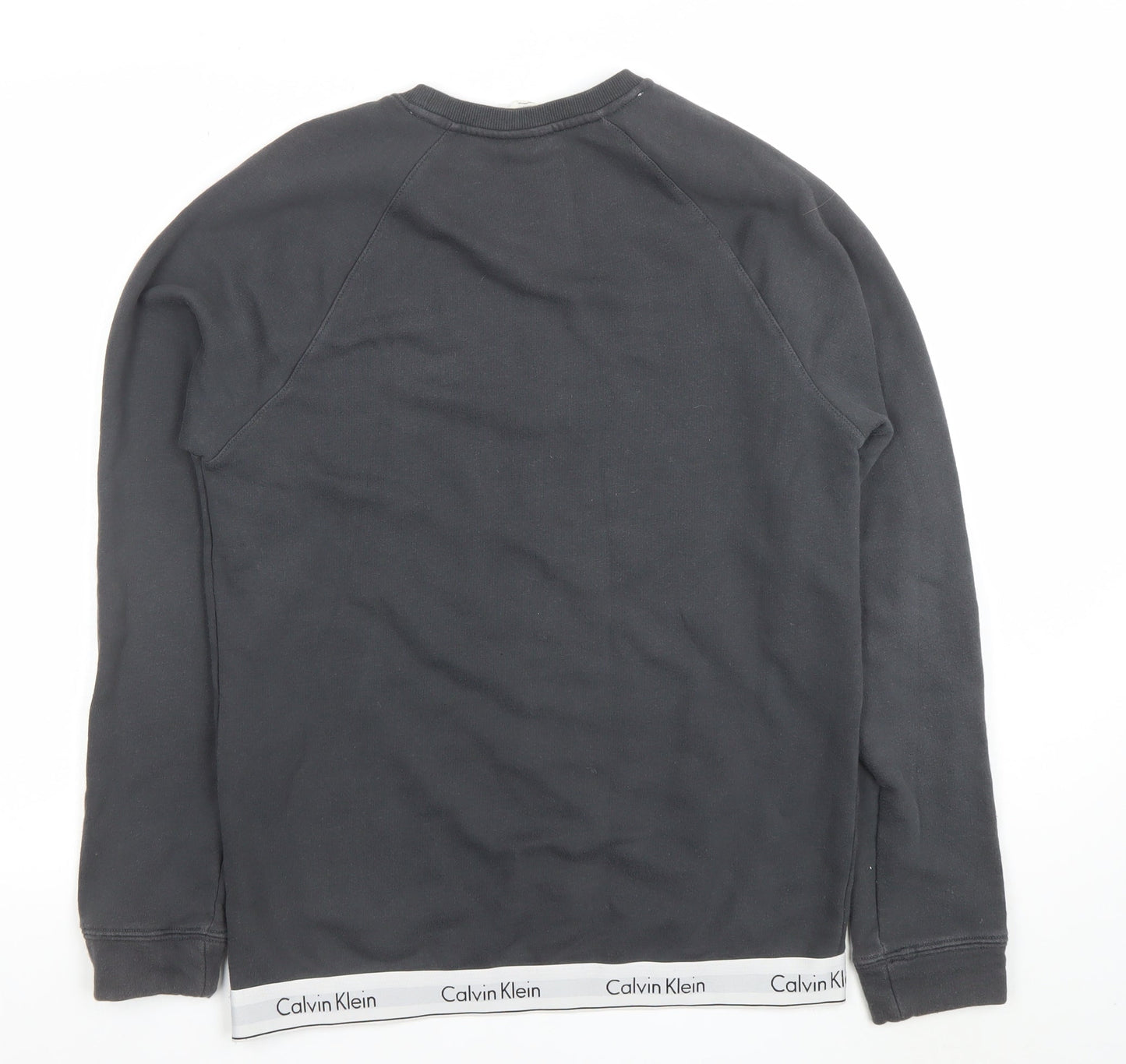 Womens UK Size M Calvin Klein Black Pullover Sweatshirt
