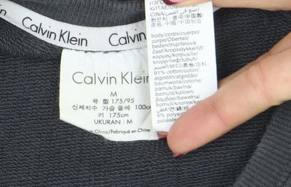 Womens UK Size M Calvin Klein Black Pullover Sweatshirt