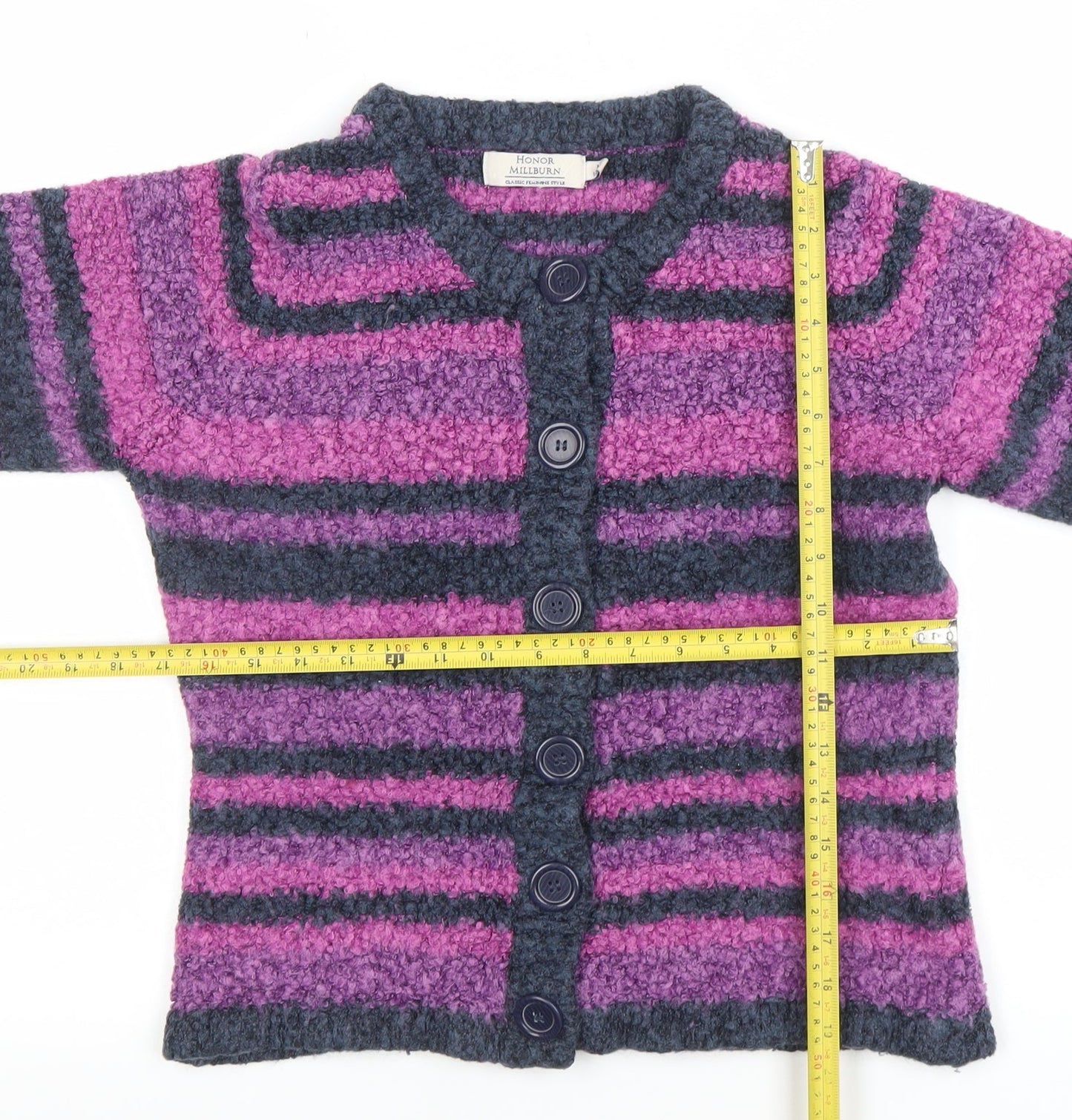 Womens UK Size M 14-16 Honor Millburn Multicoloured Cardigan Jumper