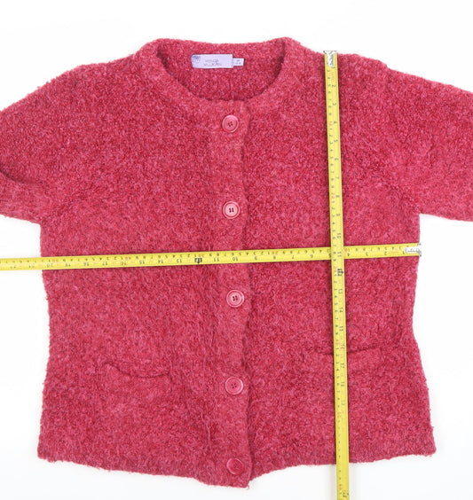 Womens UK Size M Honor Millburn Pink Cardigan Jumper