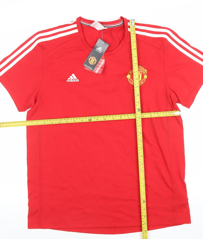 Adidas Men’s Red Manchester United 2XL Jersey T-Shirt