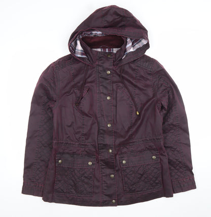 Womens UK Size 14 Marks and Spencer Purple Parka Coat