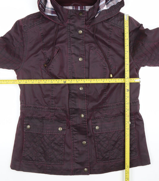 Womens UK Size 14 Marks and Spencer Purple Parka Coat