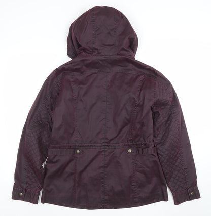 Womens UK Size 14 Marks and Spencer Purple Parka Coat