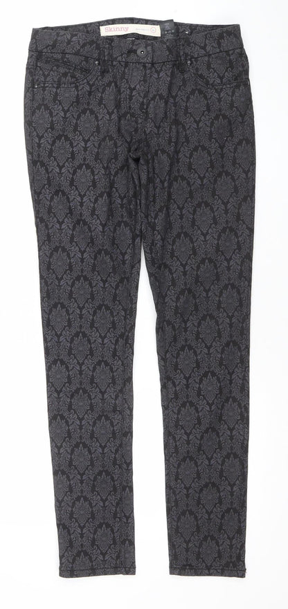 Womens UK Size 8R NEXT Slim Fit Skinny Black Jeans