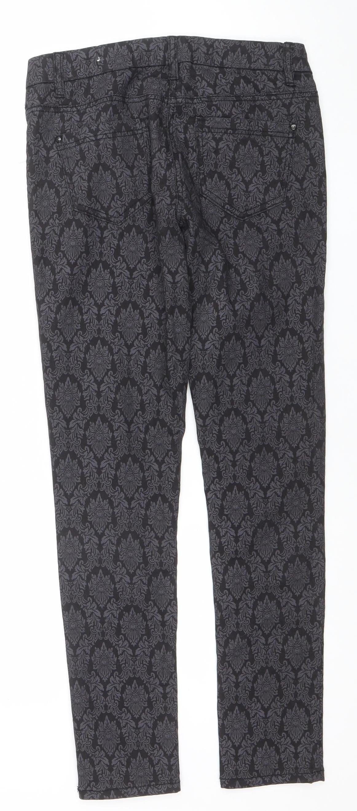 Womens UK Size 8R NEXT Slim Fit Skinny Black Jeans