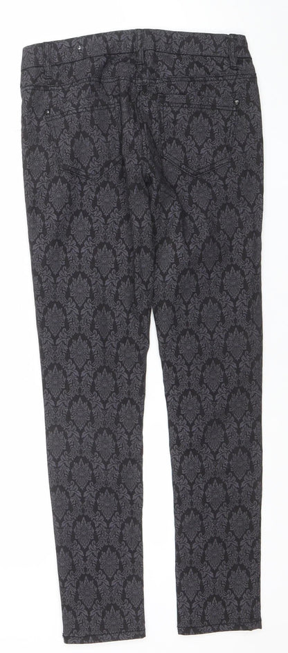 Womens UK Size 8R NEXT Slim Fit Skinny Black Jeans