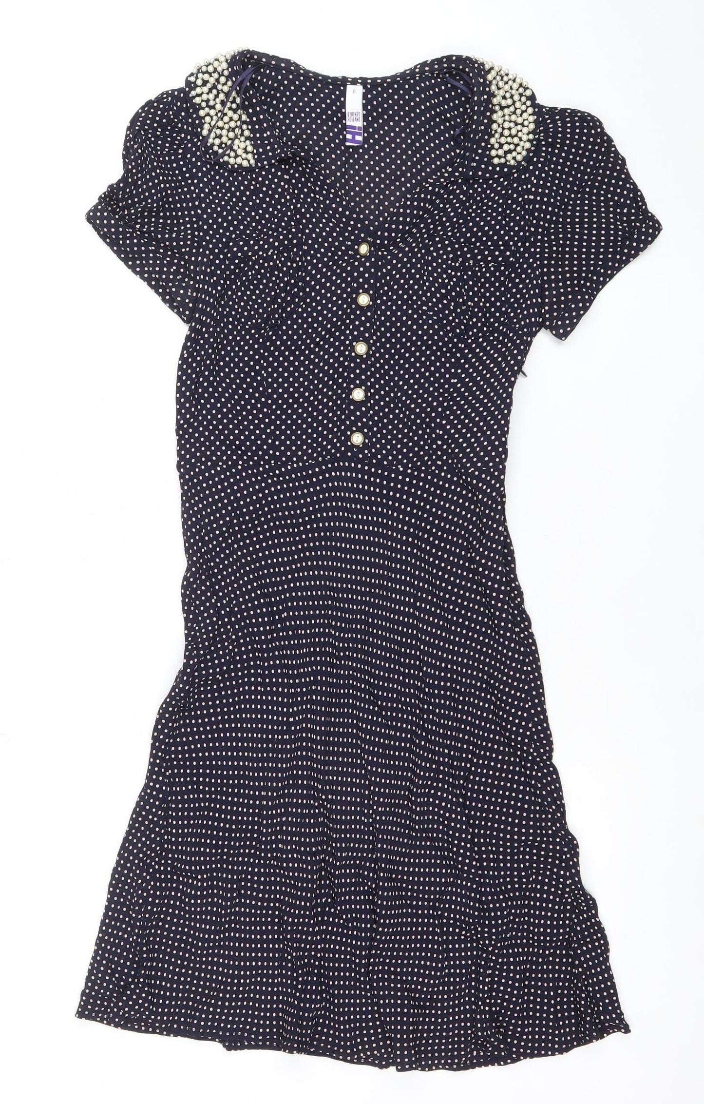 Womens UK Size 6 By Thierry Holland Fit & Flare Dress