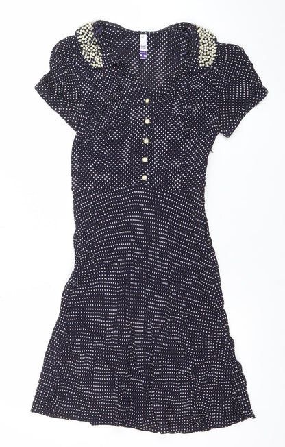 Womens UK Size 6 By Thierry Holland Fit & Flare Dress