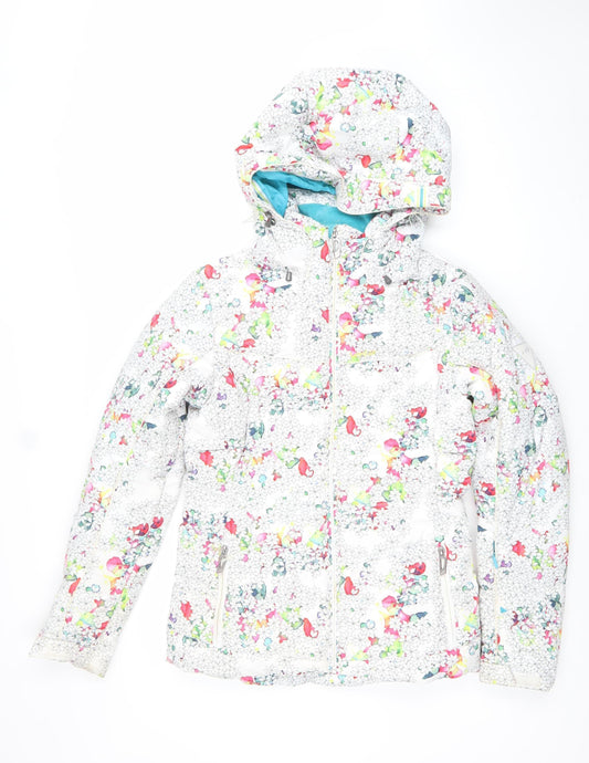 Womens UK Size S Wed'ze Multicoloured Ski Jacket