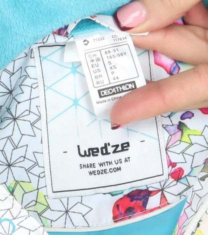 Womens UK Size S Wed'ze Multicoloured Ski Jacket