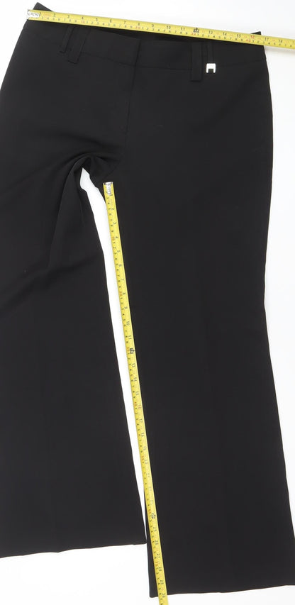 Womens UK Size 14 Dorothy Perkins Regular Fit Dress Pants Black Trousers