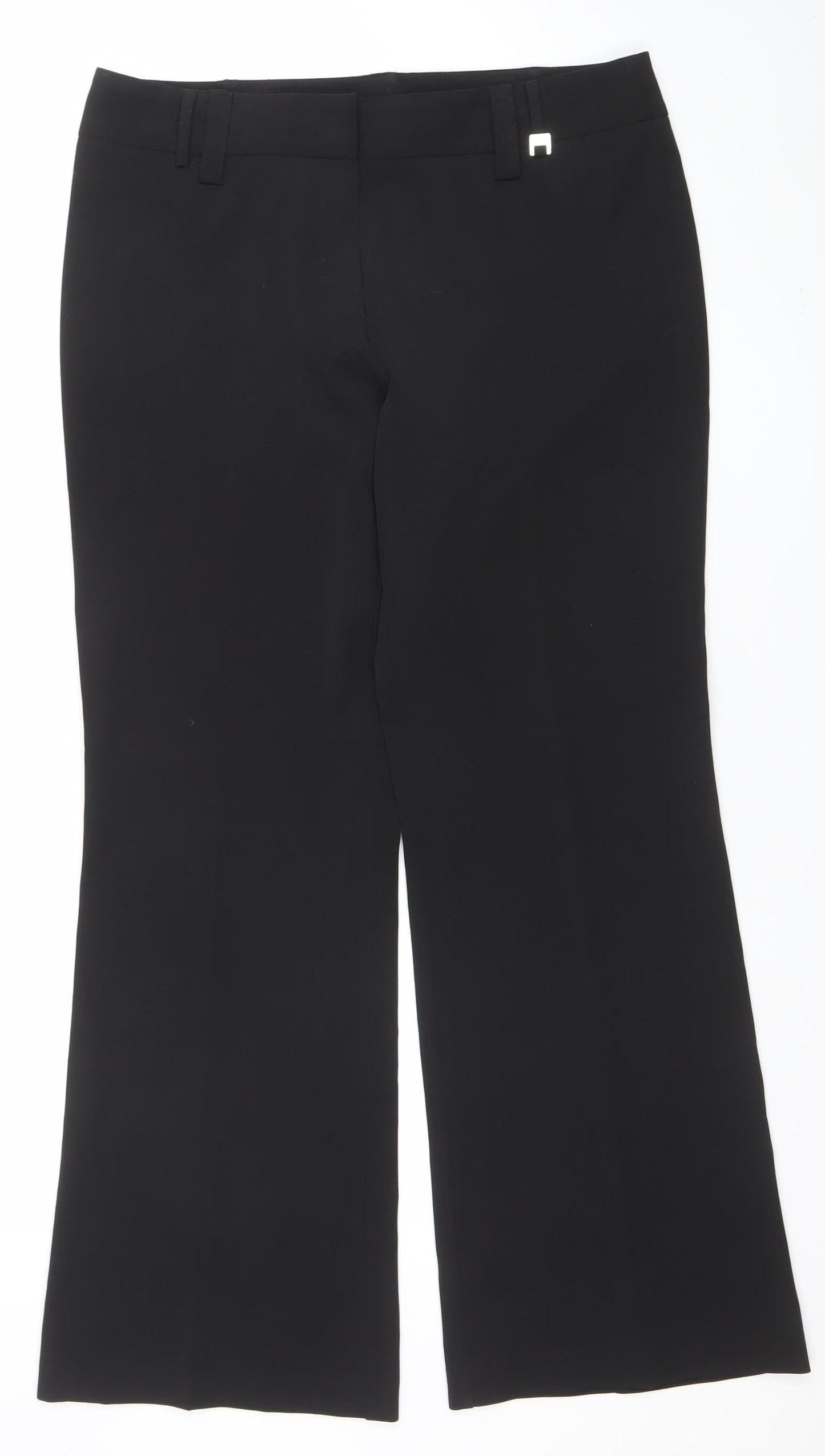 Womens UK Size 14 Dorothy Perkins Regular Fit Dress Pants Black Trousers