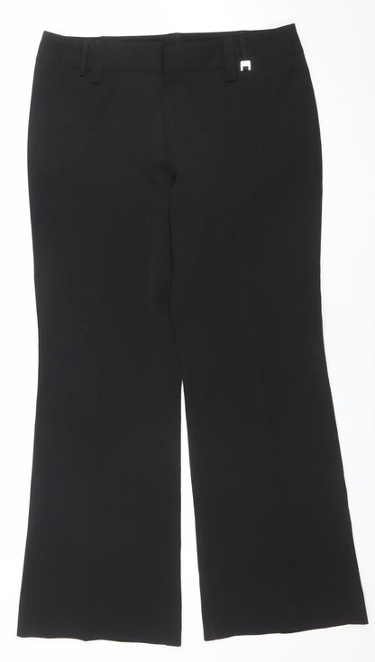 Womens UK Size 14 Dorothy Perkins Regular Fit Dress Pants Black Trousers