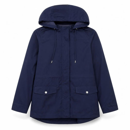 Womens UK Size 12 Jaeger Blue Parka Coat