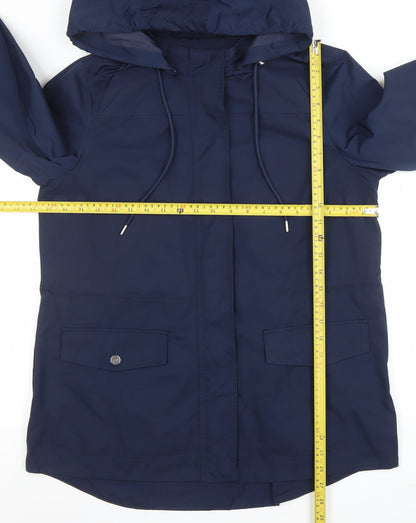 Womens UK Size 12 Jaeger Blue Parka Coat