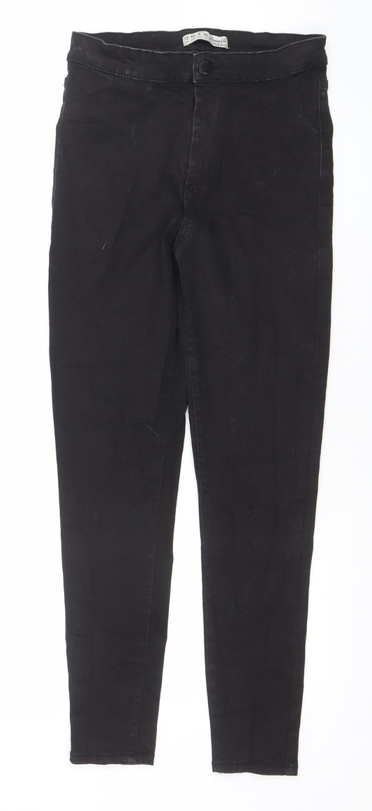 Womens UK Size 12 Denim Co Slim Fit Skinny Black Jeans