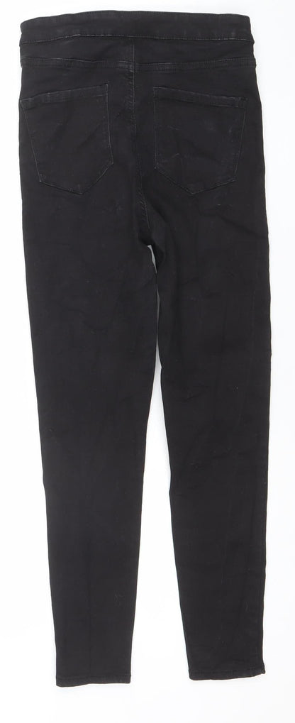 Womens UK Size 12 Denim Co Slim Fit Skinny Black Jeans