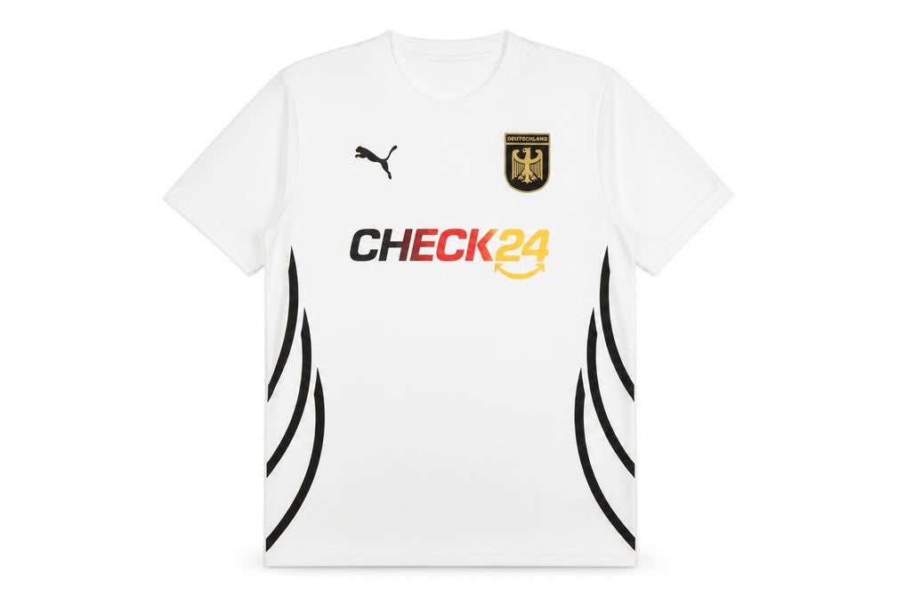 Mens UK Size M PUMA White FootballGym & TrainingRunning & Jogging T-Shirt