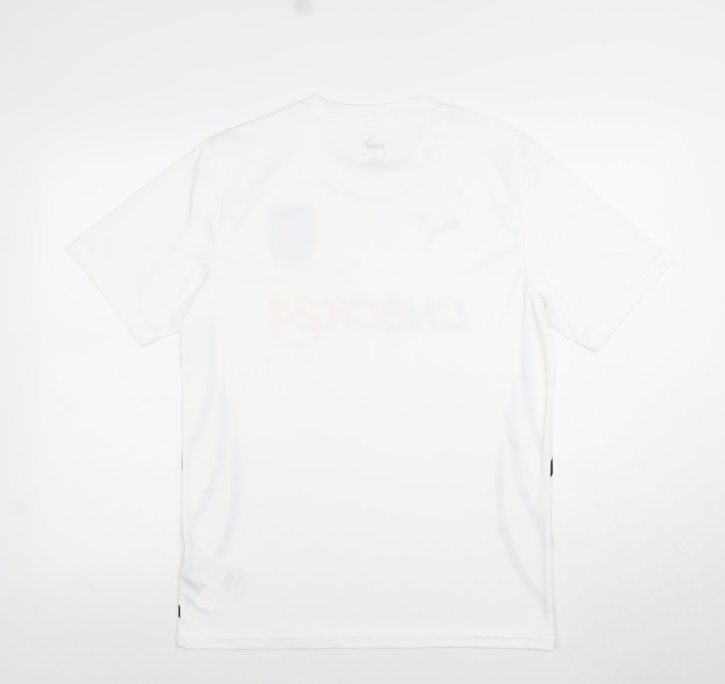 Mens UK Size M PUMA White FootballGym & TrainingRunning & Jogging T-Shirt