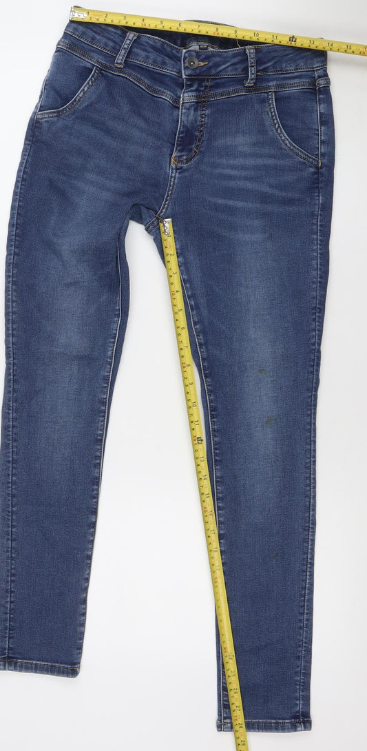 Womens UK Size M Texil3 Slim Fit Skinny Blue Jeans