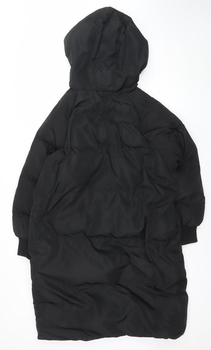 Womens UK Size M Sleepy Bunny Black Puffer Jacket