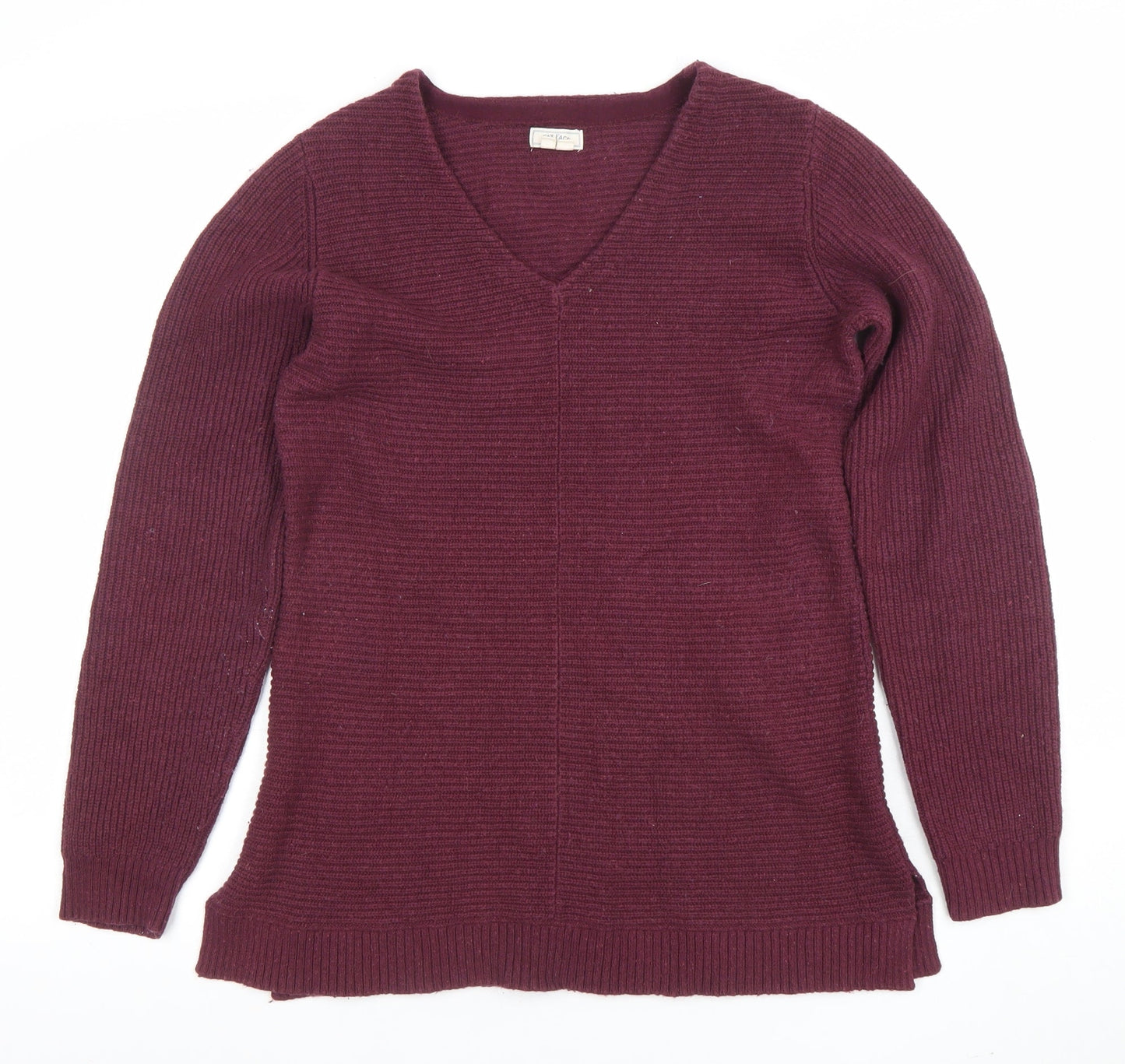 Womens UK Size 10 Fat Face Purple Pullover Jumper