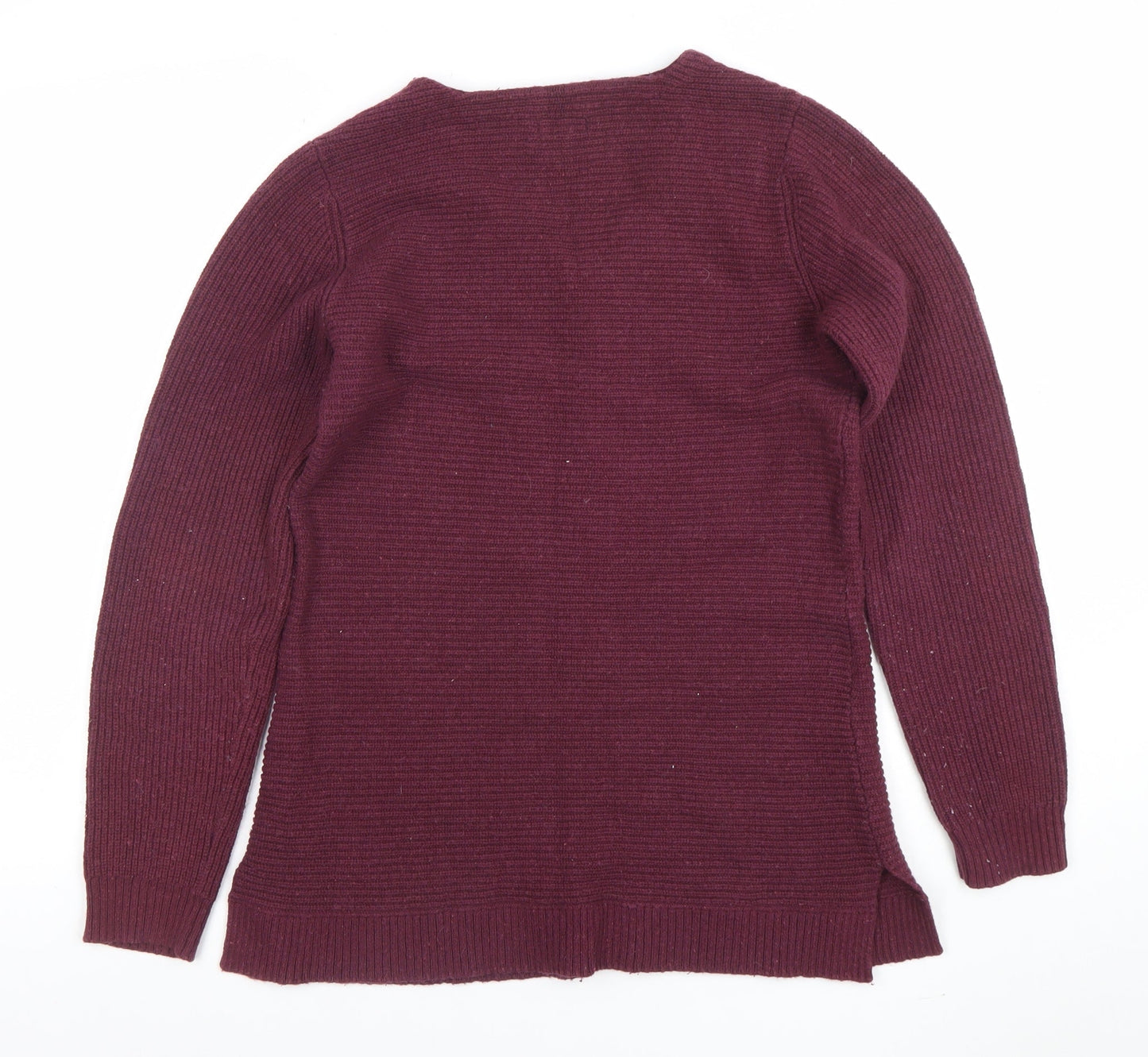 Womens UK Size 10 Fat Face Purple Pullover Jumper