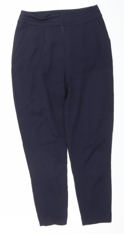 Womens UK Size 8 Austin Reed Regular Fit Business Formal Workwear Blue Trousers
