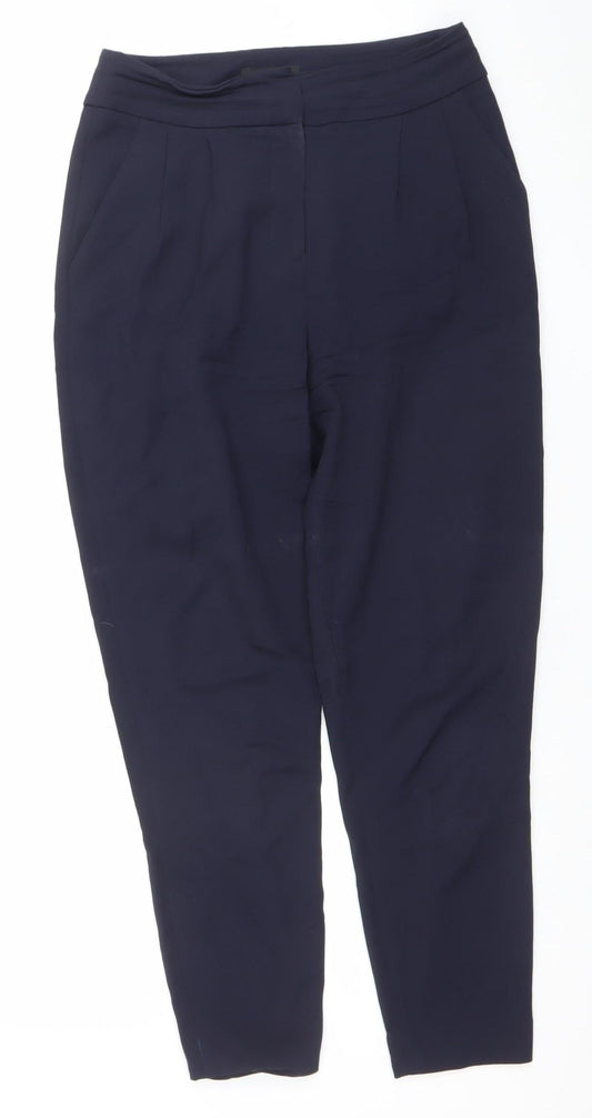 Womens UK Size 8 Austin Reed Regular Fit Business Formal Workwear Blue Trousers