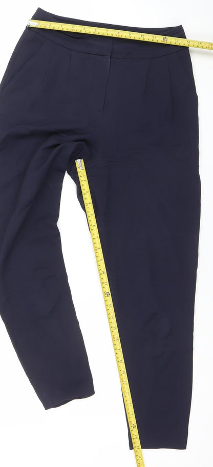 Womens UK Size 8 Austin Reed Regular Fit Business Formal Workwear Blue Trousers