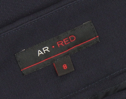 Womens UK Size 8 Austin Reed Regular Fit Business Formal Workwear Blue Trousers