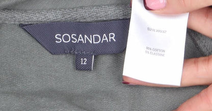 Womens UK Size 12 Sosandar Grey Pullover Sweatshirt
