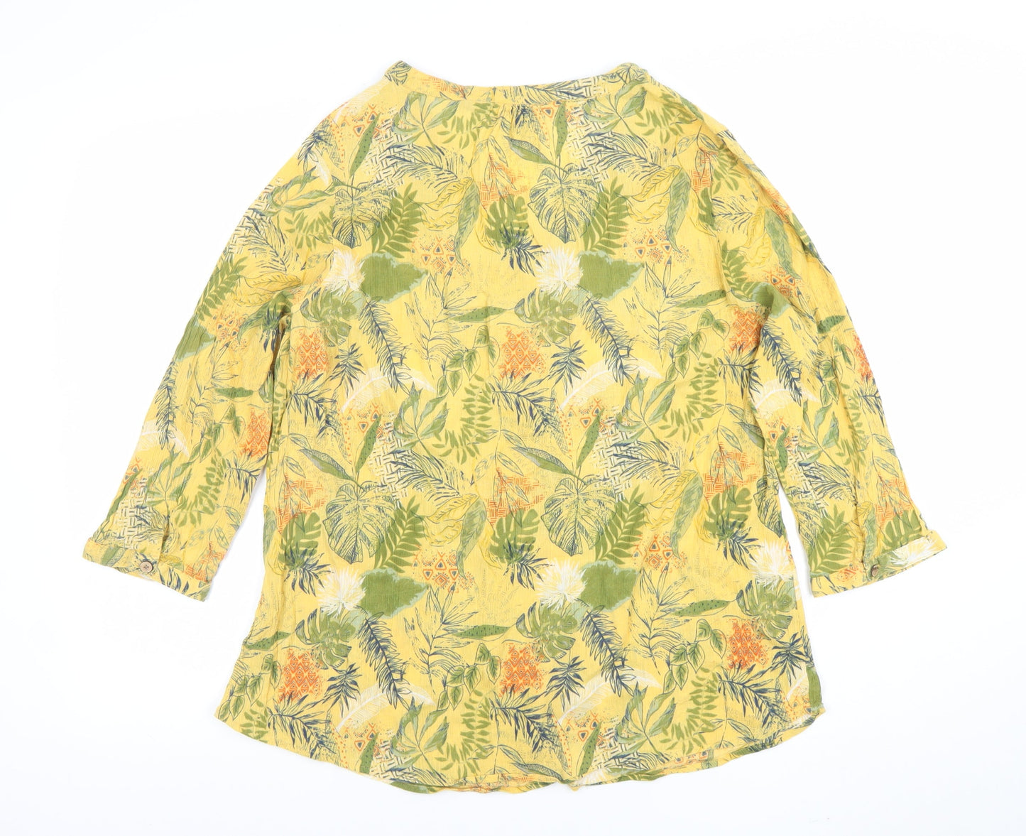 Womens UK Size 20 Isle Collection Yellow Tunic Blouse