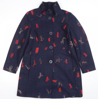 Womens UK Size 14 Gerard Blue Overcoat