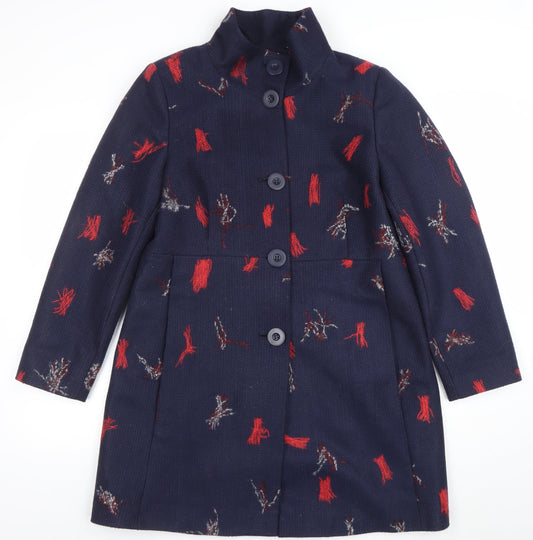 Womens UK Size 14 Gerard Blue Overcoat