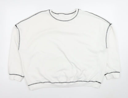Womens UK Size XL Cider White Pullover Sweatshirt