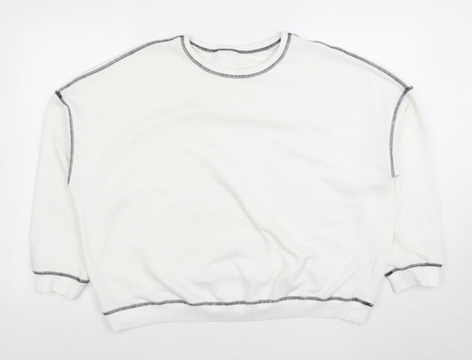 Womens UK Size XL Cider White Pullover Sweatshirt