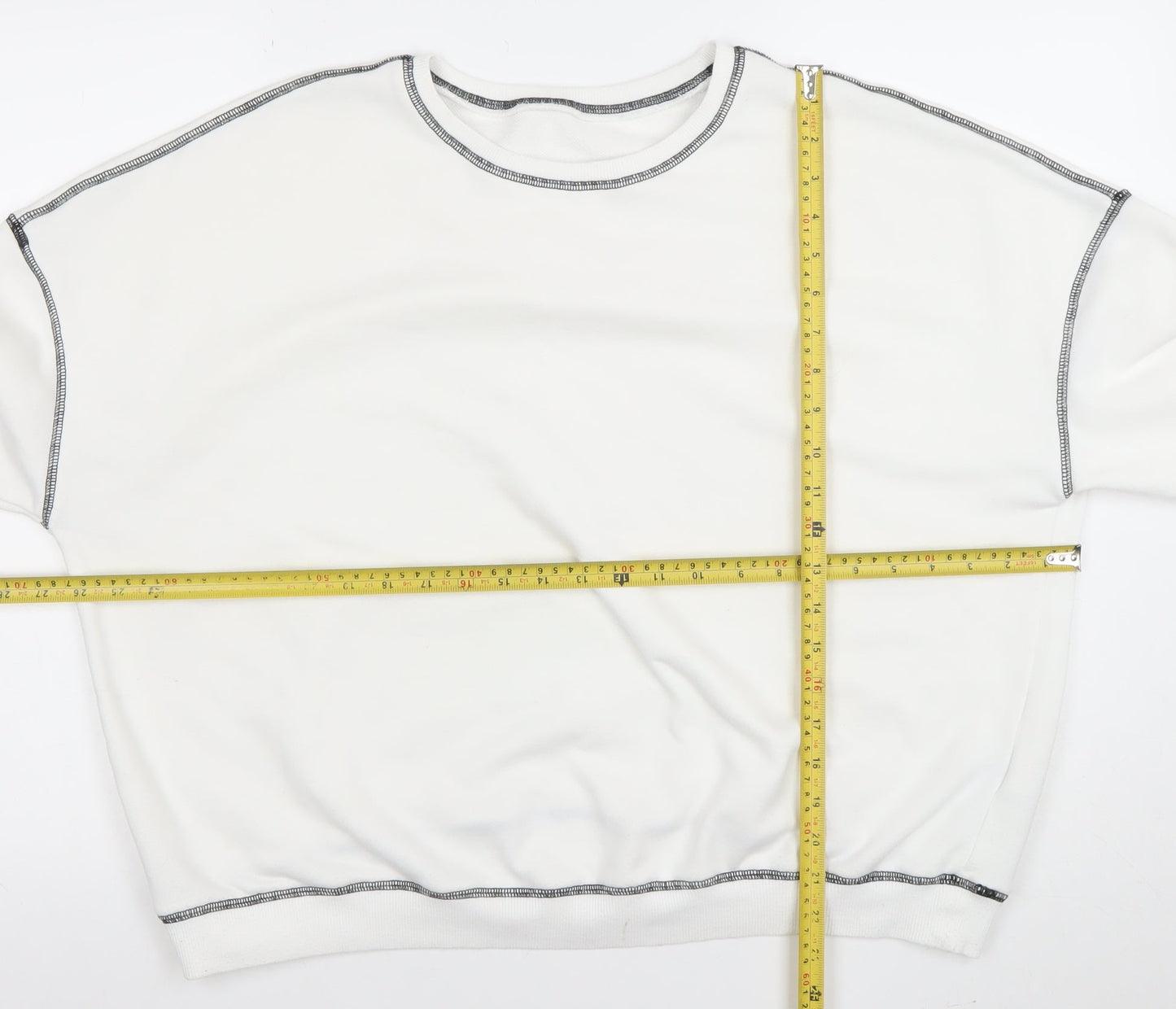 Womens UK Size XL Cider White Pullover Sweatshirt