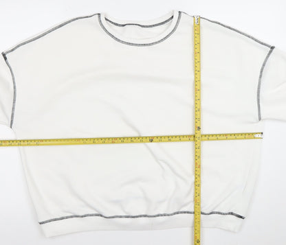 Womens UK Size XL Cider White Pullover Sweatshirt