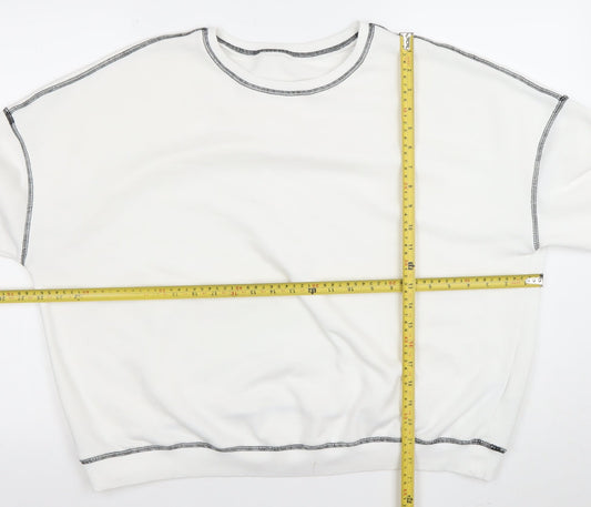 Womens UK Size XL Cider White Pullover Sweatshirt