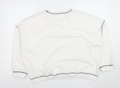 Womens UK Size XL Cider White Pullover Sweatshirt