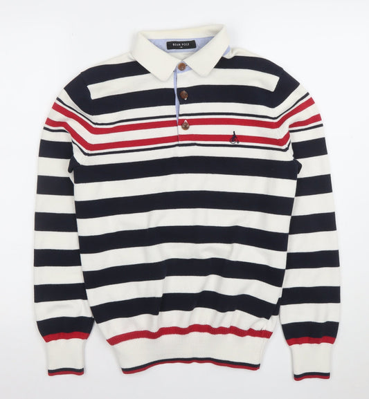 Boys UK Size M Bean Pole Multicoloured Henley Jumper
