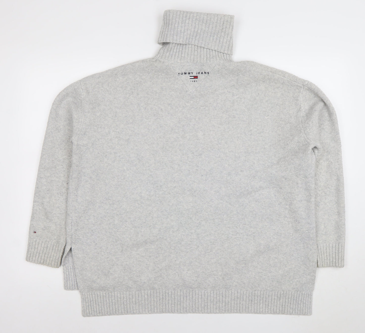 Womens UK Size XS Tommy Jeans Grey Pullover Jumper