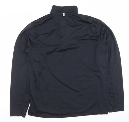 Mens UK Size M Rhino Black RugbyGym & TrainingRunning & Jogging Polo