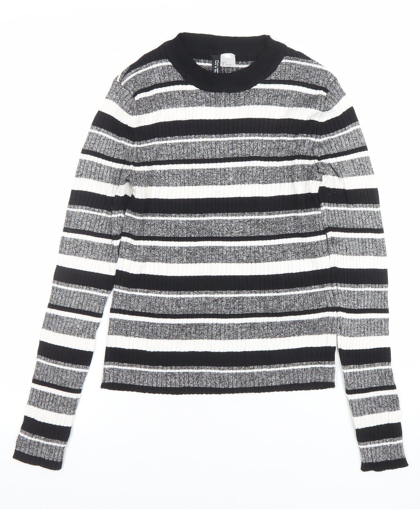 Womens UK Size S H&M Divided Black Pullover Jumper