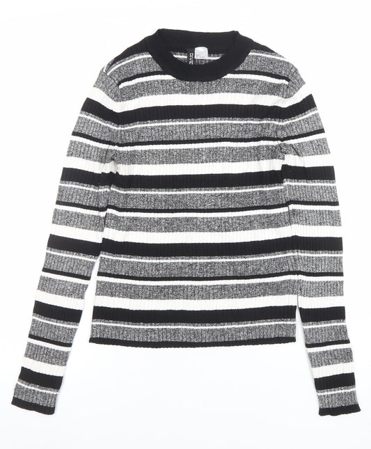 Womens UK Size S H&M Divided Black Pullover Jumper