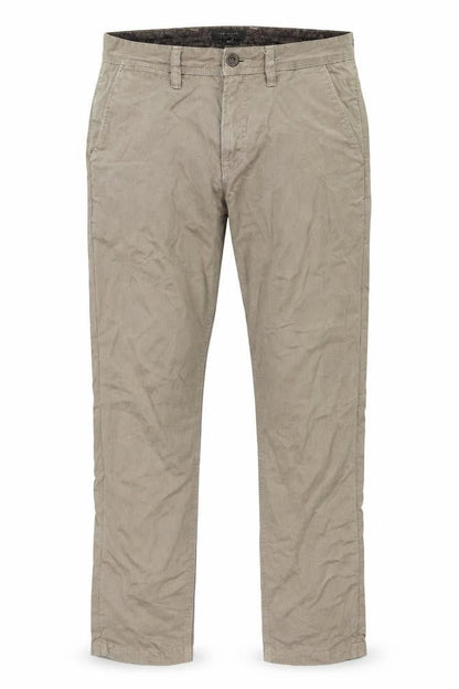Mens UK Size 30R Ted Baker Regular Fit Straight Beige Jeans