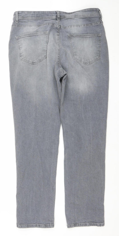 Mens UK Size L denim co Relaxed Fit Straight Grey Jeans